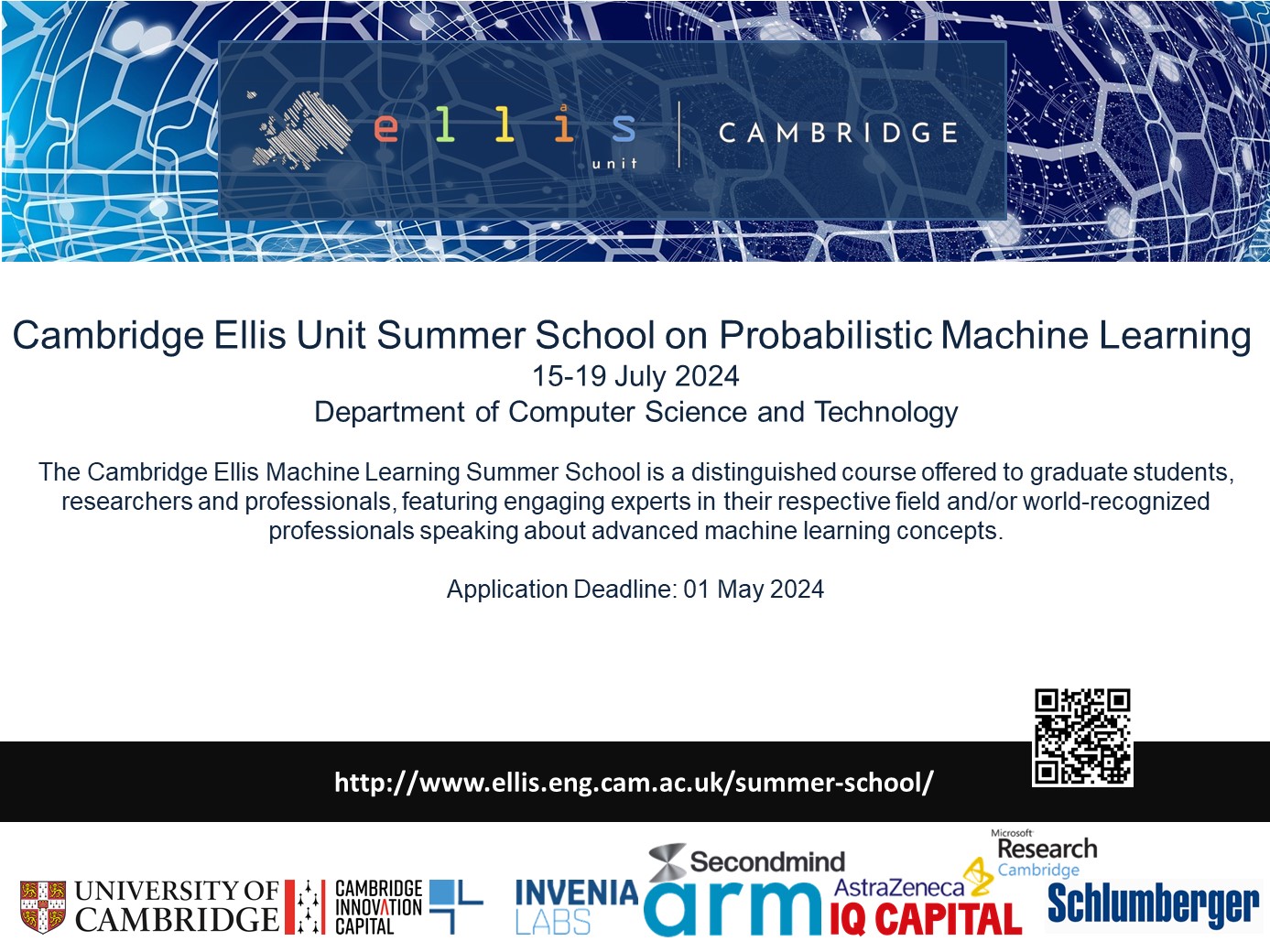 Cambridge Ellis Unit Summer School on Probabilistic Machine Learning